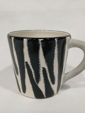 Zebra Animal Print Mug Figure Inside Cup Novelty Hand Painted Suprise Coffee Mug
